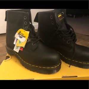 Dr. Martins . Doc Martins Steel Toe 7 hole Boots